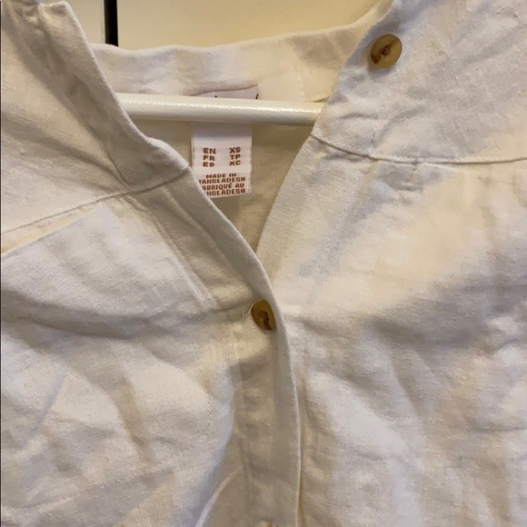 Button Blouse with Tie - Picture 3 of 5